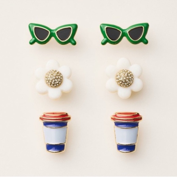 Kate Spade Colorful Earring Trio - Picture 1 of 5